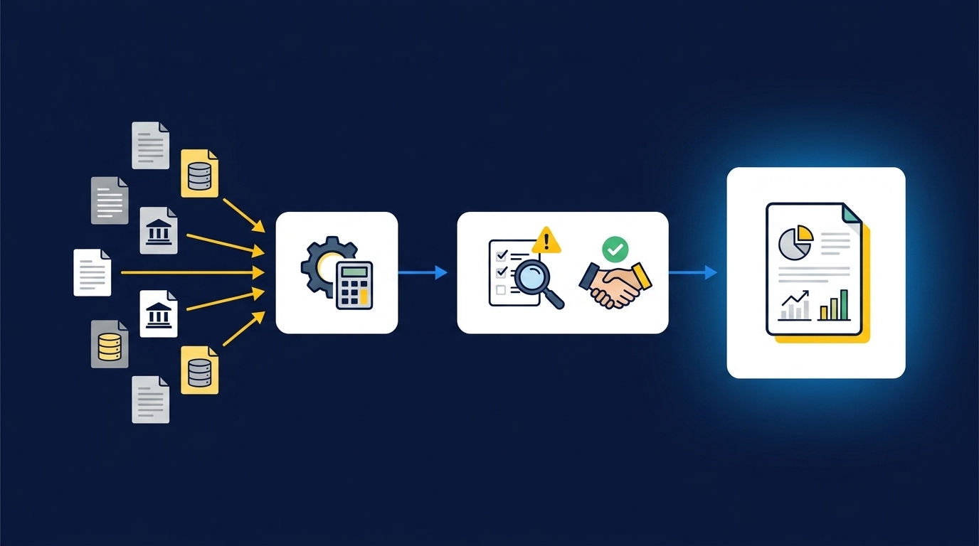 Why Accounting Automation Myths Break Reviewer Trust concept illustration - Truewind