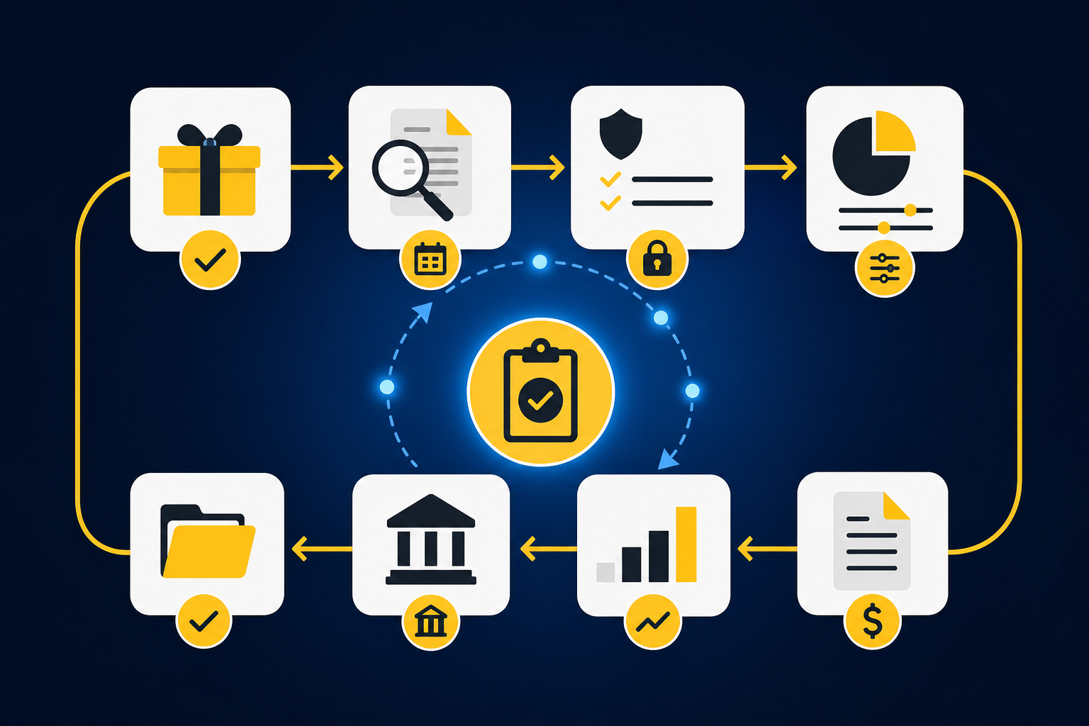 Start with the full grant lifecycle concept illustration - Truewind